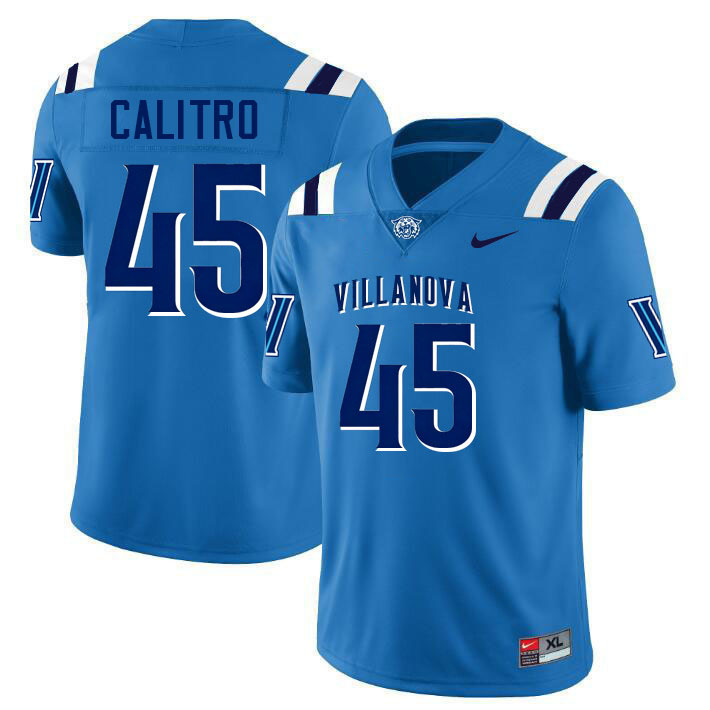 Villanova Wildcats #45 Austin Calitro College Football Jerseys,Uniforms-Light Blue